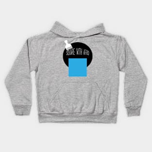 Square With Afro Kids Hoodie